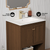 Swiss Madison Chateau 24" Freestanding Bathroom Vanity - Brown Oak with White Sink Top - SM-BV0601BO