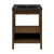 Swiss Madison Chateau 24" Freestanding Bathroom Vanity - Brown Oak with Black 3-Hole Centerset Sink Top - SM-BV0601BO-3CMB