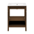 Swiss Madison Chateau 24" Freestanding Bathroom Vanity - Brown Oak with White 3-Hole Centerset Sink Top - SM-BV0601BO-3C