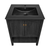 Swiss Madison Chateau 24" Freestanding Bathroom Vanity - Black Oak with Black Sink Top - SM-BV0601AO-MB