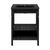Swiss Madison Chateau 24" Freestanding Bathroom Vanity - Black Oak with Black 3-Hole Widespread Sink Top - SM-BV0601AO-3WMB