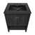 Swiss Madison Chateau 24" Freestanding Bathroom Vanity - Black Oak with Black 3-Hole Widespread Sink Top - SM-BV0601AO-3WMB