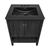 Swiss Madison Chateau 24" Freestanding Bathroom Vanity - Black Oak with Black 3-Hole Centerset Sink Top - SM-BV0601AO-3CMB
