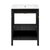Swiss Madison Chateau 24" Freestanding Bathroom Vanity - Black Oak with White 3-Hole Widespread Sink Top - SM-BV0601AO-3W