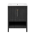 Swiss Madison Chateau 24" Freestanding Bathroom Vanity - Black Oak with White 3-Hole Widespread Sink Top - SM-BV0601AO-3W