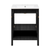 Swiss Madison Chateau 24" Freestanding Bathroom Vanity - Black Oak with White 3-Hole Centerset Sink Top - SM-BV0601AO-3C