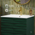 Swiss Madison Cascade 24" Freestanding Bathroom Vanity - Green Oak with White Sink Top - SM-BV470GA