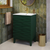 Swiss Madison Cascade 24" Freestanding Bathroom Vanity - Green Oak with White Sink Top - SM-BV470GA