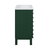 Swiss Madison Cascade 24" Freestanding Bathroom Vanity - Green Oak with White 3-Hole Widespread Sink Top - SM-BV470GA-3W