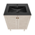 Swiss Madison Bron 24" Freestanding Bathroom Vanity - White Oak with Black Sink Top - SM-BV6201WO-MB