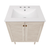Swiss Madison Bron 24" Freestanding Bathroom Vanity - White Oak with White 3-Hole Widespread Sink Top - SM-BV6201WO-3W