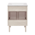 Swiss Madison Bron 24" Freestanding Bathroom Vanity - White Oak with White 3-Hole Widespread Sink Top - SM-BV6201WO-3W