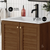 Swiss Madison Bron 24" Freestanding Bathroom Vanity - Brown Oak with White Sink Top - SM-BV6201BO