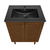 Swiss Madison Bron 24" Freestanding Bathroom Vanity - Brown Oak with Black Sink Top - SM-BV6201BO-MB