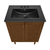 Swiss Madison Bron 24" Freestanding Bathroom Vanity - Brown Oak with Black 3-Hole Centerset Sink Top - SM-BV6201BO-3CMB