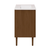 Swiss Madison Bron 24" Freestanding Bathroom Vanity - Brown Oak with White 3-Hole Widespread Sink Top - SM-BV6201BO-3W
