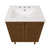 Swiss Madison Bron 24" Freestanding Bathroom Vanity - Brown Oak with White 3-Hole Widespread Sink Top - SM-BV6201BO-3W