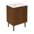 Swiss Madison Bron 24" Freestanding Bathroom Vanity - Brown Oak with White 3-Hole Widespread Sink Top - SM-BV6201BO-3W