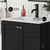 Swiss Madison Bron 24" Freestanding Bathroom Vanity - Black Oak with White Sink Top - SM-BV6201AO