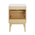 Swiss Madison Bosse 24" Freestanding Bathroom Vanity - Natural Oak with White 3-Hole Centerset Sink Top - SM-BV8801NO-3