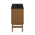 Swiss Madison Bosse 24" Freestanding Bathroom Vanity - Brown Oak with Black 3-Hole Centerset Sink Top - SM-BV8801BO-3MB