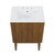 Swiss Madison Bosse 24" Freestanding Bathroom Vanity - Brown Oak with White 3-Hole Centerset Sink Top - SM-BV8801BO-3