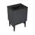 Swiss Madison Bosse 24" Freestanding Bathroom Vanity - Black Oak with Black Sink Top - SM-BV8801AOMB