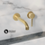 Swiss Madison Ivy Single-Handle Wall Mount Bathroom Faucet - Brushed Gold - SM-BF65BG