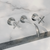 Swiss Madison Ivy 8" Widespread Double Cross-Handle Wall Mount Bathroom Faucet - Polished Chrome - SM-BF62CH