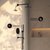 Swiss Madison Ivy 1.8 GPM Wall Mount Fixed Shower Head with Hand Sprayer and Tub Filler - Matte Black, Valve Included - SM-SH0901MB
