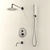Swiss Madison Ivy 1.8 GPM Wall Mount Fixed Shower Head with Hand Sprayer and Tub Filler - Polished Chrome, Valve Included - SM-SH0901CH Swiss Madison Ivy 1.8 GPM Wall Mount Fixed Shower Head with Hand Sprayer and Tub Filler - Polished Chrome, Valve Included - SM-SH0901CH