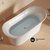 Swiss Madison Cascade 66" Double Slipper Soaking Freestanding Bathtub - Glossy White, Drain Included - SM-FB8601GW