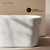 Swiss Madison Nanterre 51" Japanese Soaking Freestanding Bathtub - Glossy White, Drain Included - SM-FB9402GW