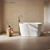 Swiss Madison Nanterre 51" Japanese Soaking Freestanding Bathtub - Glossy White, Drain Included - SM-FB9402GW