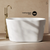 Swiss Madison Nanterre 51" Japanese Soaking Freestanding Bathtub - Glossy White, Drain Included - SM-FB9402GW