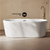 Swiss Madison Nanterre 68" Soaking Freestanding Bathtub - Glossy White, Drain Included - SM-FB9401GW