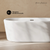Swiss Madison Nanterre 68" Soaking Freestanding Bathtub - Glossy White, Drain Included - SM-FB9401GW