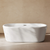 Swiss Madison Nanterre 68" Soaking Freestanding Bathtub - Glossy White, Drain Included - SM-FB9401GW