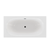 Swiss Madison Pierre 60" Soaking Freestanding Bathtub - Glossy White, Black Frame Included - SM-FB2701MB