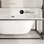 Swiss Madison Pierre 60" Soaking Freestanding Bathtub - Glossy White, Black Frame Included - SM-FB2701MB