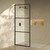 Swiss Madison Claire 34" x 76" Framed Fixed 3/8 in. (10mm) Clear Tempered Glass Shower Door with Black Matte Frame - SM-SD1901MB