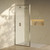 Swiss Madison Pierre 34" x 76" Framed Fixed 3/8 in. (10mm) Clear Tempered Glass Shower Door with Nickel Brushed Frame - SM-SD2701BN