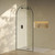 Swiss Madison Porte 34" x 76" Framed Fixed 3/8 in. (10mm) Clear Tempered Glass Shower Door with Black Matte Frame - SM-SD9001MB