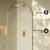 Swiss Madison  Porte 34" x 76" Framed Fixed 3/8 in. (10mm) Clear Tempered Glass Shower Door with Gold Brushed Frame - SM-SD9001BG