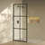 Swiss Madison Virage 34" x 76" Framed Fixed 3/8 in. (10mm) Clear Tempered Glass Shower Door with Black Matte Frame - SM-SD2401MB