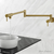 Swiss Madison  Ivy Retractable Wall-Mounted Pot Filler - Brushed Gold - SM-KF0901BG