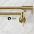 Swiss Madison  Ivy Retractable Wall-Mounted Pot Filler - Brushed Gold - SM-KF0901BG