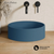 Swiss Madison  Lisse 14.5" Concrete Round Vessel Sink - Matte Royal Blue - SM-VSC110RU