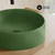 Swiss Madison  Lisse 14.5" Concrete Round Vessel Sink - Matte Royal Green - SM-VSC110RR