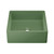 Swiss Madison Lisse 15.5" Concrete Square Vessel Sink - Matte Royal Green - SM-VSC101RR